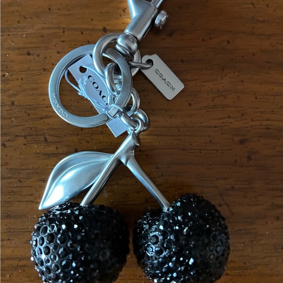Coach Crystal Cherry Bag Charm - Picture 5 of 5